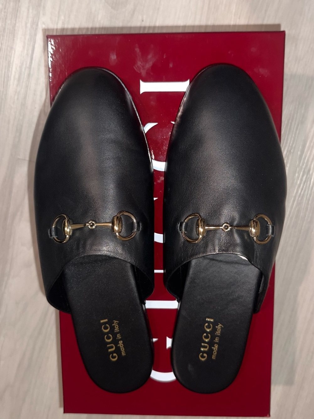 Gucci Black Leather Mule with Horsebit - Picture 10 of 10